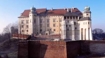 Wawelskie Wzgórze z Zamkiem Królewskim