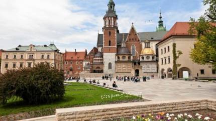 Wawelskie Wzgórze z Zamkiem Królewskim