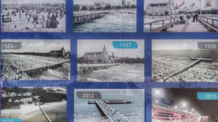 Historia kołobrzeskiego mola na zdjęciach od 1895 do 2015 roku. Fot. Łukasz Grzejszczak Mojeurlopy.pl