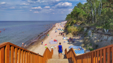 Plaża nr 3 i kąpielisko Łukęcin. Fot. Łukasz Grzejszczak Mojeurlopy.pl