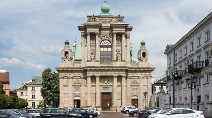 Kościół Karmelitów Bosych Warszawa. Fot.Adrian Grycuk - Praca własna, CC BY-SA 3.0 pl, https://commons.wikimedia.org