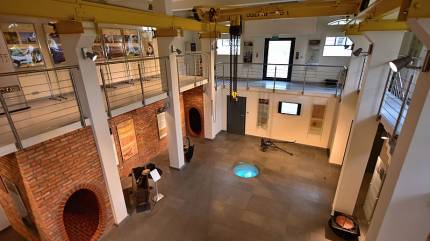 Muzeum Wodociągów i Kanalizacji na poziomie –1. Fot. Adrian Grycuk - Praca własna, CC BY-SA 3.0 pl, https://commons.wikimedia.org