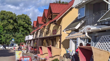 Lodziarnia 'Miód Malina' i pizzeria 'Gondola' w Wisełce. Fot. Łukasz Grzejszczak Mojeurlopy.pl
