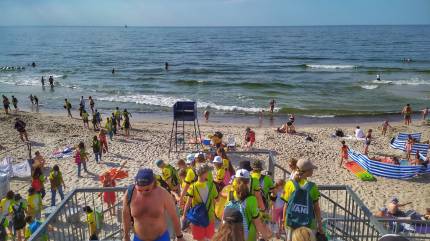 Międzywodzie, schody na plażę nr 22. Fot. Łukasz Grzejszczak Mojeurlopy.pl