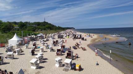 Plaża w Heringsdorf. Fot. Łukasz Grzejszczak Mojeurlopy.pl
