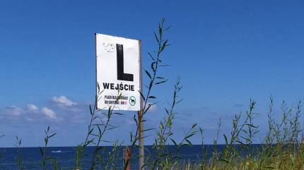 Wejście L na plażę dla psów, Międzyzdroje. Fot. Łukasz Grzejszczak Mojeurlopy.pl