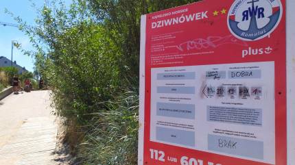 Plaża nr 4 w Dziwnówku. Fot. Łukasz Grzejszczak Mojeurlopy.pl