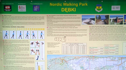 Nordic Walking Park Dębki. Fot. Łukasz Grzejszczak Mojeurlopy.pl