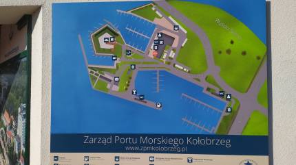 Mapa Mariny Solna - Kołobrzeg. Fot. Łukasz Grzejszczak Mojeurlopy.pl