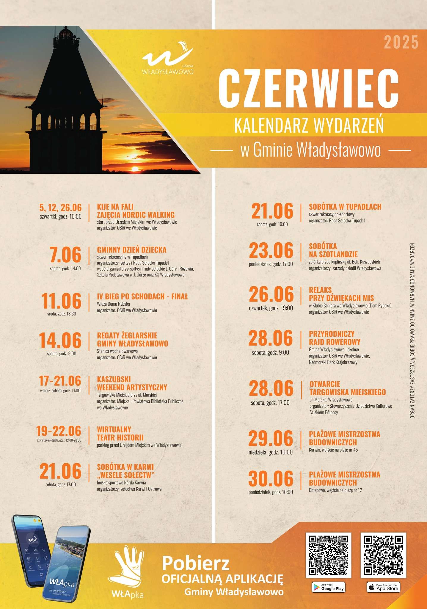Władysławowo - Kalendarz wydarzeń / imprez na czerwiec 2026 Władysławowo - Kalendarz imprezv / wydarzeń na czerwiec 2026