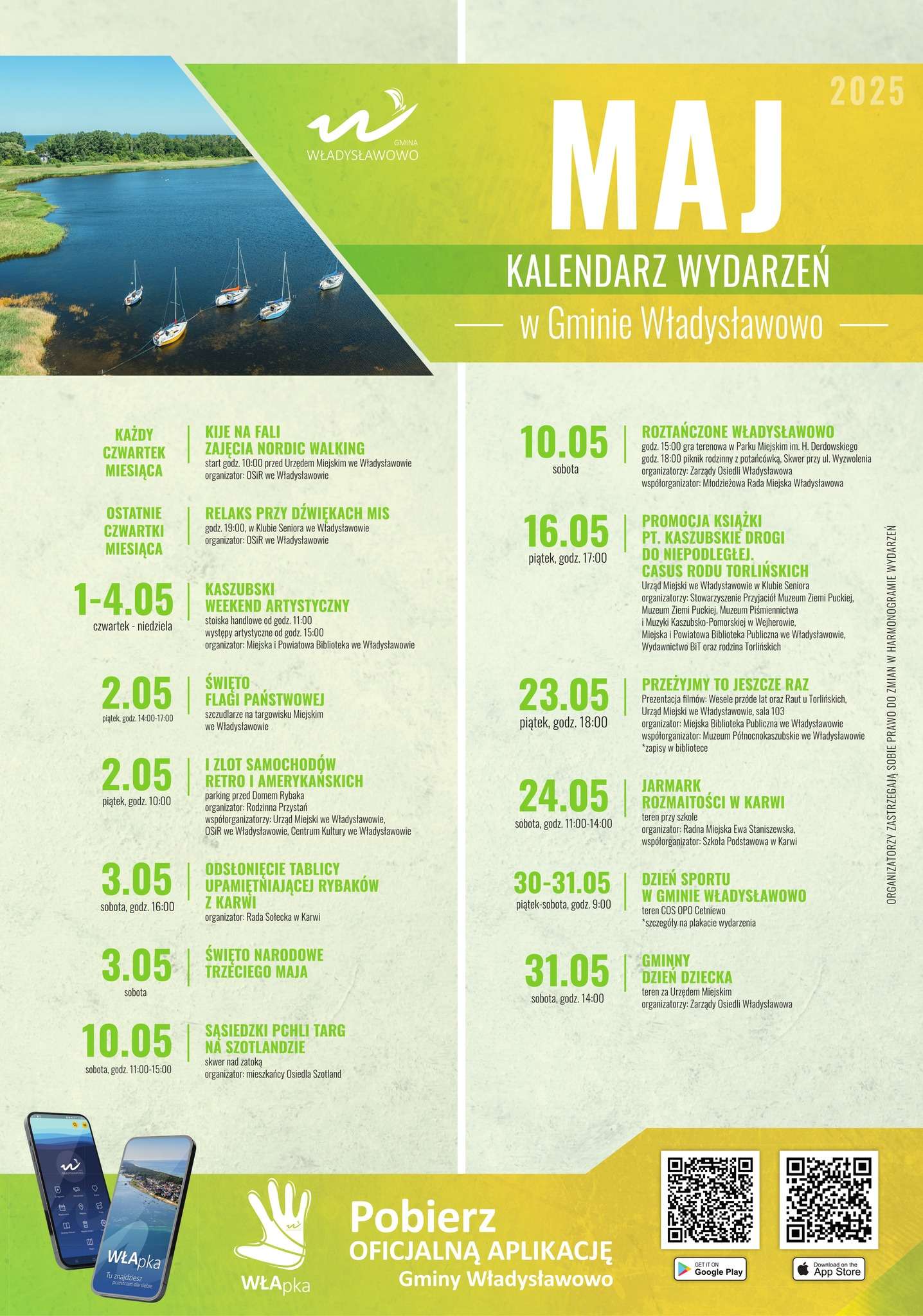 Władysławowo - Kalendarz wydarzeń / imprez na maj 2026 Władysławowo - Kalendarz wydarzeń / imprez na maj 2026