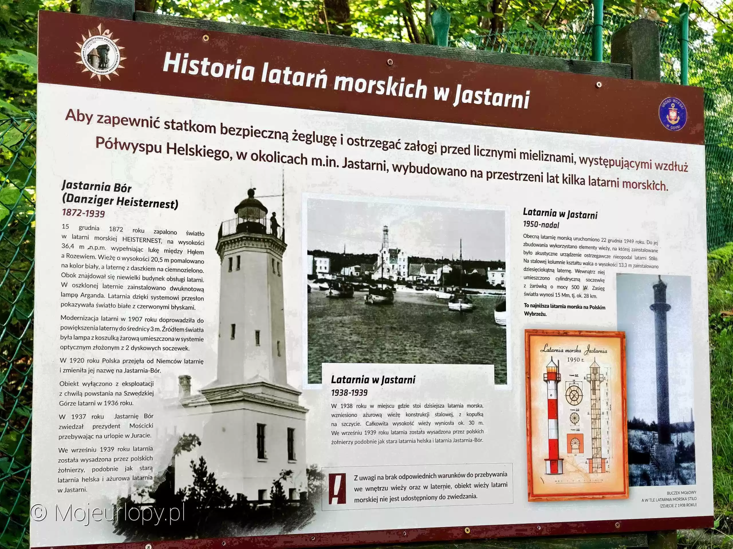 Historia latarń morskich w Jastarni. Fot. Łukasz Grzejszczak Mojeurlopy.pl
