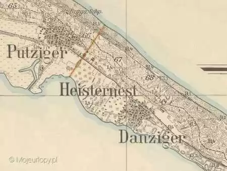 Granica przez środek Jastarni